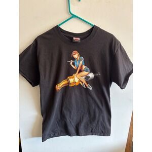 Harley Davidson‎ Graphic T Shirt Pin Up Spark Plug Biker Tee 2018 Traverse City